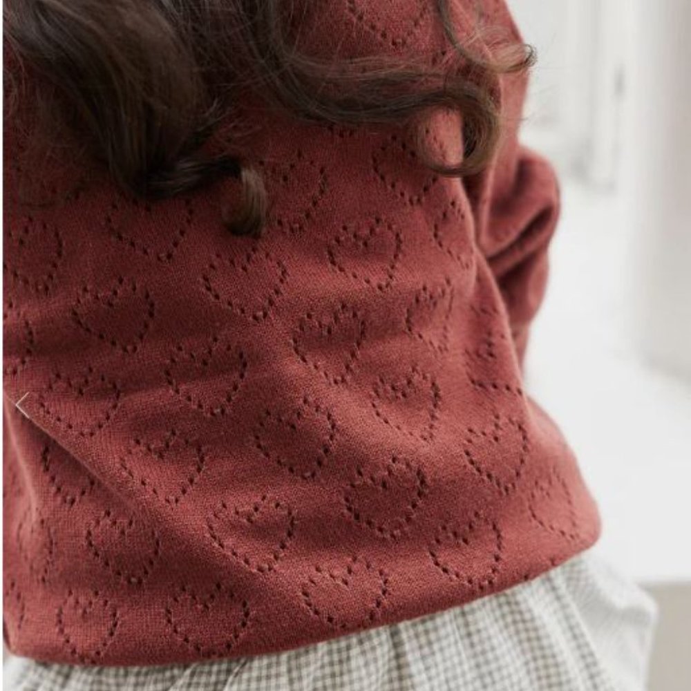 Jamie Kay Abigail Knitted Cardigan - Painted Cherry - Picture 2 of 3